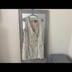 Forever 21 Sleeveless Tweed Blazer Dress